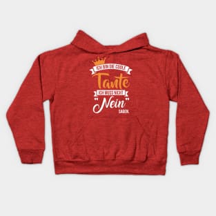 Ich bin die coole tante (2) Kids Hoodie